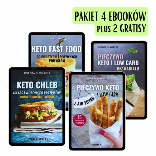 Pakiet KETO PIECZYWO – 100 Przepisów + 2 Gratisy