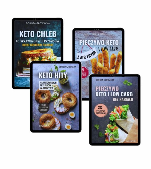 Keto pieczywo 3 ebooki + 3 gratisy