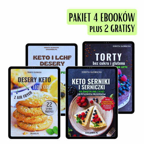 Pakiet Ebooków Desery 132 przepisy plus gratisy (ebooki PDF)