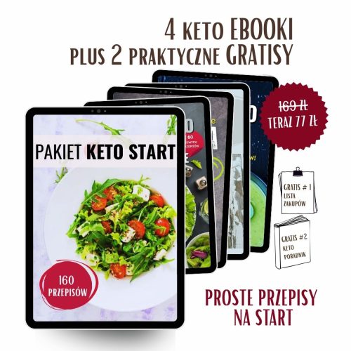 Pakiet Keto Start – 160 Przepisów (ebooki)