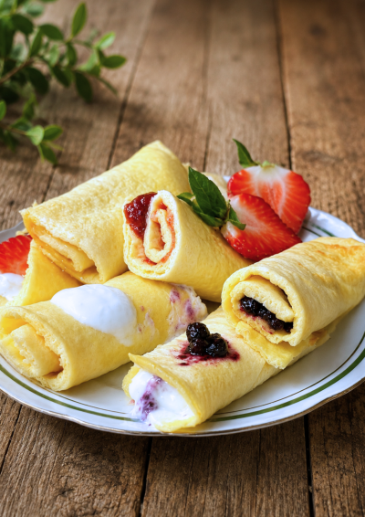 Naleśniki keto i low carb z nadzieniem