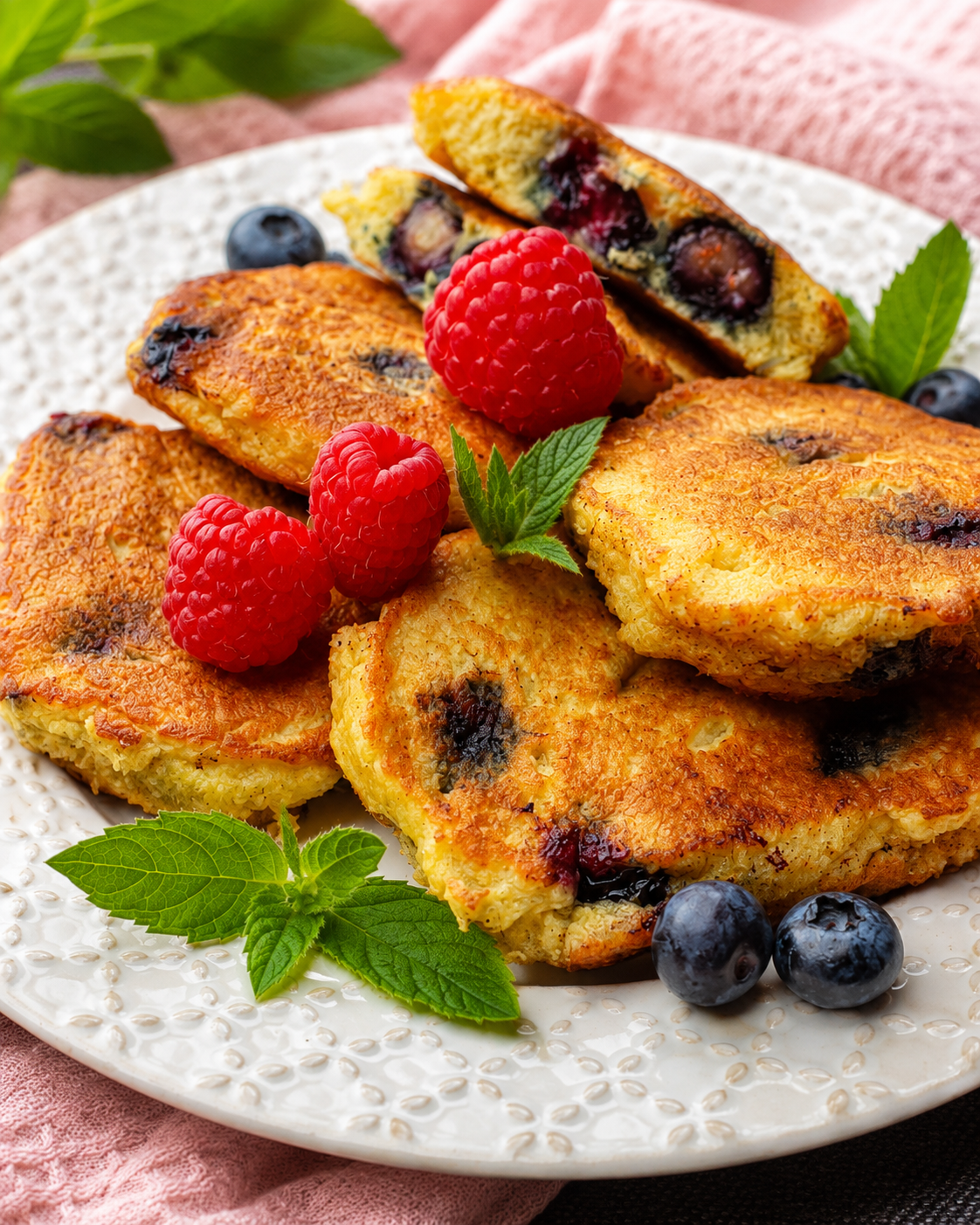 Naleśniki, gofry, pankejki i racuchy keto i low carb - okładka e-booka